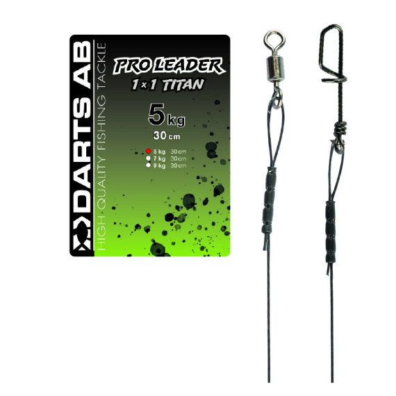 Darts Leader Titan 1X1 in de groep Haken & Terminal Tackle / Voor zeevissen en materiaal voor onderlijnen / Kant-en-klare onderlijnen / Titanium onderlijnen bij Sportfiskeprylar.se (H7009-05r)