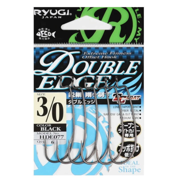 Ryugi Double Edge in de groep Haken & Terminal Tackle / Haken / Offset haken bij Sportfiskeprylar.se (HDE077r)