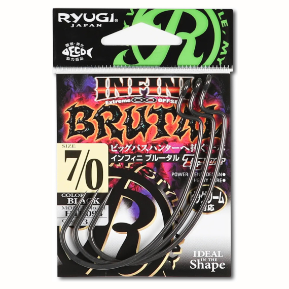 Ryugi Infini Brutal in de groep Haken & Terminal Tackle / Haken / Offset haken bij Sportfiskeprylar.se (HIB094r)