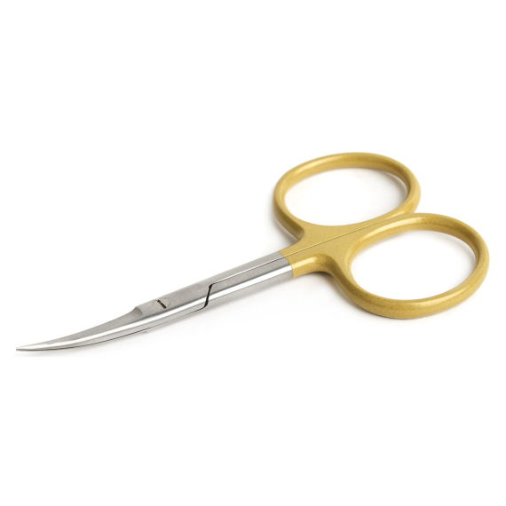 High Grade Scissor Curved 4\'\' Gold in de groep Gereedschappen en accessoires / Tangen & Scharen / Lijnknippers & Scharen bij Sportfiskeprylar.se (IB-427)