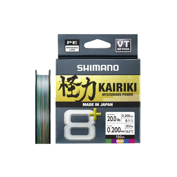 Shimano Kairiki 8+ 150m Multi in de groep Lijnen / Gevlochten Lijnen bij Sportfiskeprylar.se (LDM58XE0606015Mr)