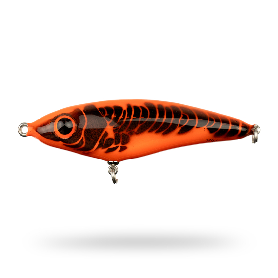 Mälaren Lures Loner Mini 13cm, 60g - Hot Lava in de groep Kunstaas / Handgemaakt aas / Handgemaakte Jerkbaits bij Sportfiskeprylar.se (MLLM13-2)