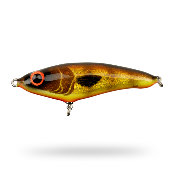 Mälaren Lures Loner Mini 13cm, 60g - Brown Trout in de groep Kunstaas / Handgemaakt aas / Handgemaakte Jerkbaits bij Sportfiskeprylar.se (MLLM13-3)