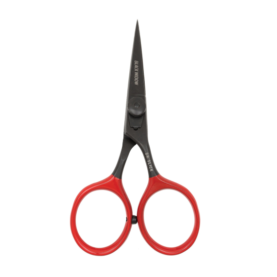 DR Slick SR45BW Black Widow Hair Razor Scissor 4-1/2\'\' Bent Shaft Black and Red in de groep Gereedschappen en accessoires / Tangen & Scharen / Lijnknippers & Scharen bij Sportfiskeprylar.se (NFD9321-SR45BW)