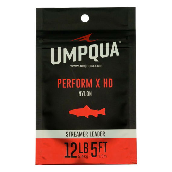 Umpqua Perform X HD Streamer Leader 5ft in de groep Haken & Terminal Tackle / Voor zeevissen en materiaal voor onderlijnen / Kant-en-klare onderlijnen / Tapered onderlijnen bij Sportfiskeprylar.se (NFD9386-8lbr)