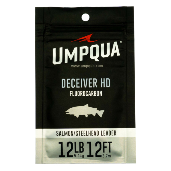 Umpqua Deceiver HD Salmon & Steelhead Fluorocarbon Leader 12ft in de groep Haken & Terminal Tackle / Voor zeevissen en materiaal voor onderlijnen / Kant-en-klare onderlijnen / Tapered onderlijnen bij Sportfiskeprylar.se (NFD9392-8lbr)