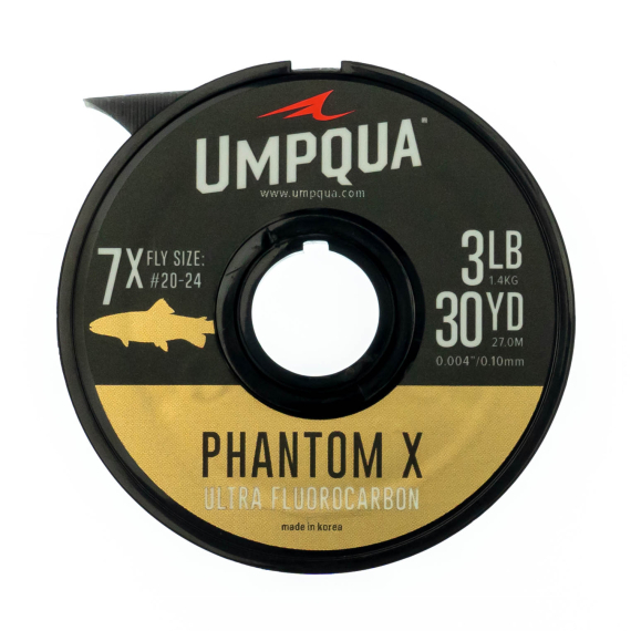 Umpqua Phantom X Fluorocarbon Tippet 27m in de groep Haken & Terminal Tackle / Voor zeevissen en materiaal voor onderlijnen / Onderlijnmateriaal / Onderlijnmateriaal Vliegvissen bij Sportfiskeprylar.se (NFD9397-2Xr)