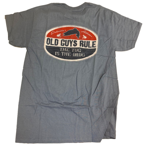 Old Guys Rule Fishermans Addiction in de groep Kleding & Schoenen / Kleding / T-shirts bij Sportfiskeprylar.se (OG2256-Mr)