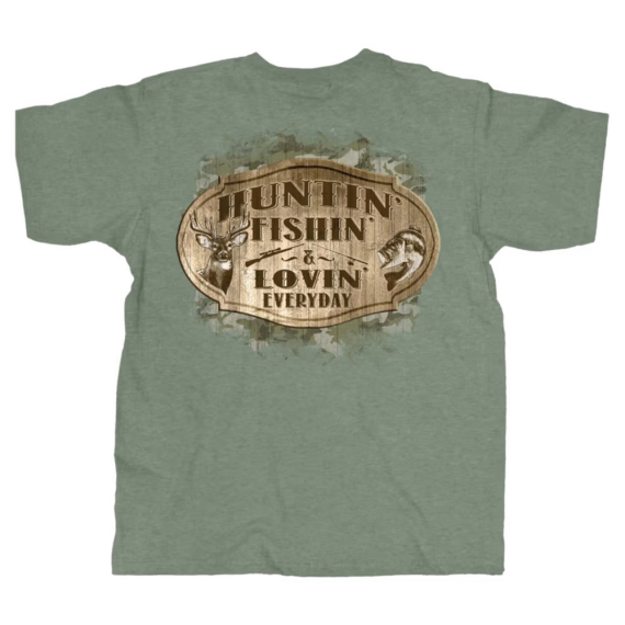 Old Guys Rule Huntin, Fishin, Lovin in de groep Kleding & Schoenen / Kleding / T-shirts bij Sportfiskeprylar.se (OG2313-Mr)