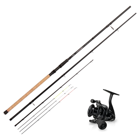 Okuma Ceymar & Pitch Black Feeder Set in de groep Combo\'s / Specimen combo\'s bij Sportfiskeprylar.se (OKUMACEYMARCARBONITE)