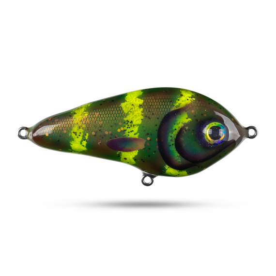 Pineslope Lures Drumstick V2 Slow Sink 15cm, 115g - Toxic Motoroil in de groep Kunstaas / Handgemaakt aas / Handgemaakte Swimbaits bij Sportfiskeprylar.se (PSLDSSS23-5)