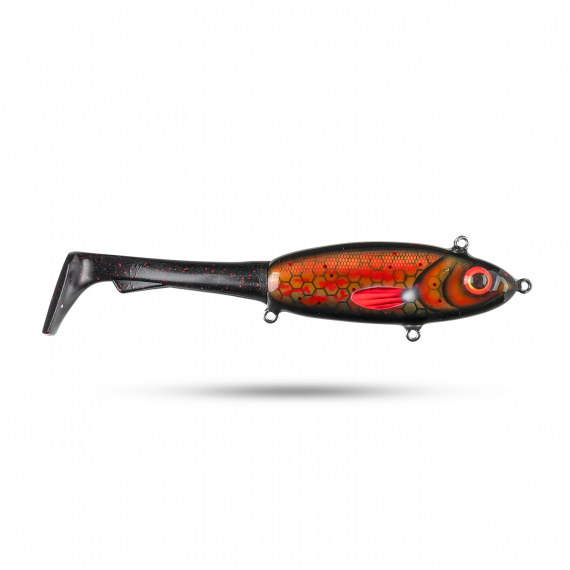 Pineslope Lures Goujon XL Slow Sink 25cm, 130g - Black Knight in de groep Kunstaas / Handgemaakt aas / Handgemaakt Tailbaits bij Sportfiskeprylar.se (PSLGXLSS23-2)