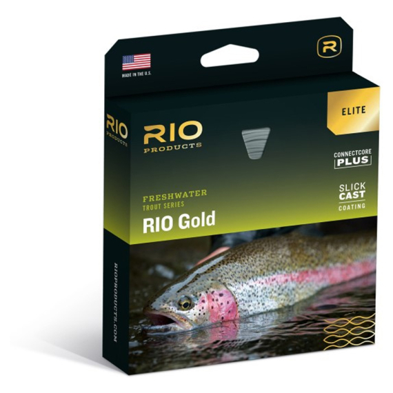 RIO Elite Gold Moss/Gold/Gray in de groep Lijnen / Vliesvislijnen / Enkele handlijnen bij Sportfiskeprylar.se (RP19268r)