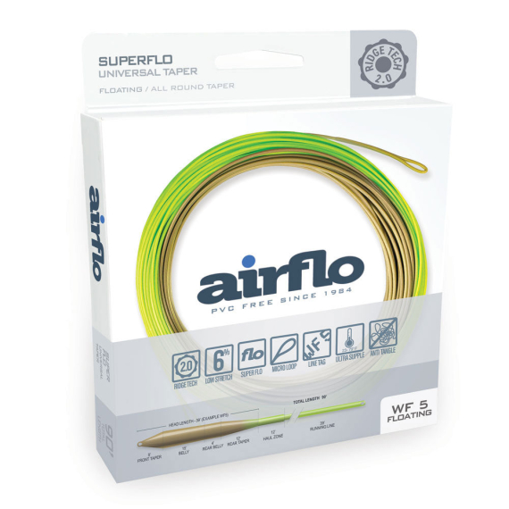 Airflo Superflo Ridge 2.0 Universal Taper Floating Fly Line in de groep Lijnen / Vliesvislijnen / Enkele handlijnen bij Sportfiskeprylar.se (RSF-UT-WF3F-MO-CHr)