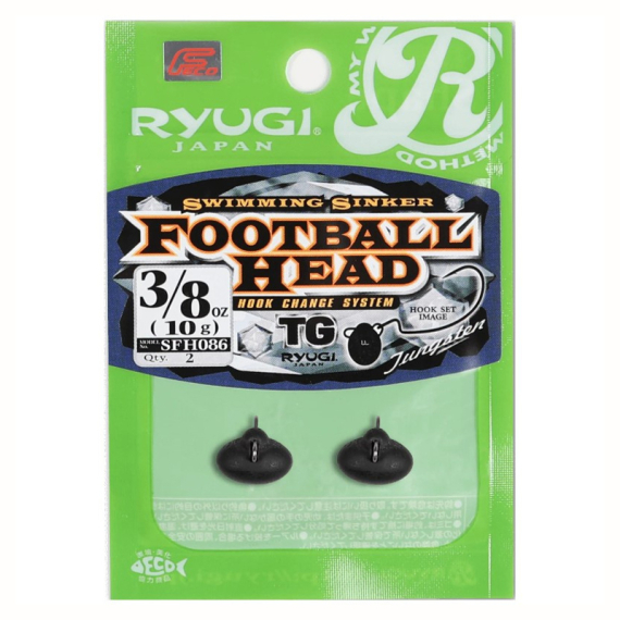 Ryugi Football Tungsten Sinker in de groep Haken & Terminal Tackle / Lood en gewichten / Andere zinklood en gewichten bij Sportfiskeprylar.se (SFH086r)