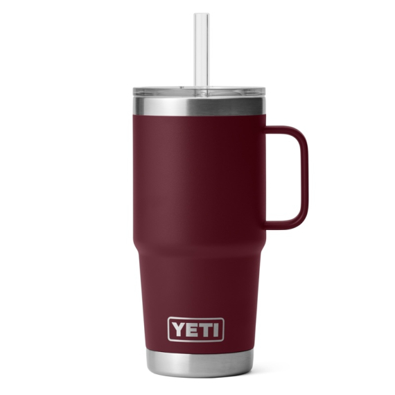 Yeti Rambler 25 Oz Straw Mug 2.0 - Wild Vine Red in de groep Outdoor / Camping Keuken & Keukengerei / Thermosflessen / Thermosbekers bij Sportfiskeprylar.se (SKU-2326-24H2WR)