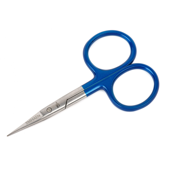 SMHAEN Scissor Straight 4\'\' Tungsten Carbide Fine Blade Blue in de groep Gereedschappen en accessoires / Tangen & Scharen / Lijnknippers & Scharen bij Sportfiskeprylar.se (SM-110)