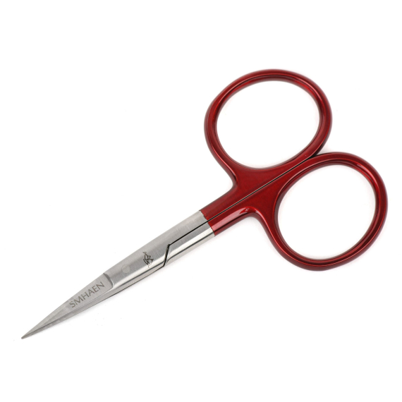 SMHAEN Scissor Straight 4,5\'\' Tungsten Carbide Red in de groep Gereedschappen en accessoires / Tangen & Scharen / Lijnknippers & Scharen bij Sportfiskeprylar.se (SM-113)