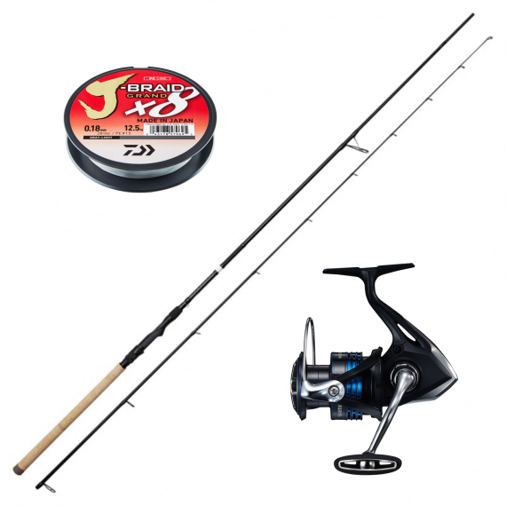 Shimano Nexave Savage Gear SG2 Seatrout Combo in de groep Vismethoden / Werpend vissen / Combo\'s / Spinvis combo\'s bij Sportfiskeprylar.se (SSPSET-7)