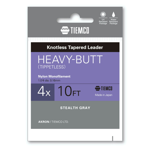 Tiemco Akron Heavy Butt Taperad Tafs 10ft in de groep Haken & Terminal Tackle / Voor zeevissen en materiaal voor onderlijnen / Kant-en-klare onderlijnen / Tapered onderlijnen bij Sportfiskeprylar.se (TAHB10-2Xr)