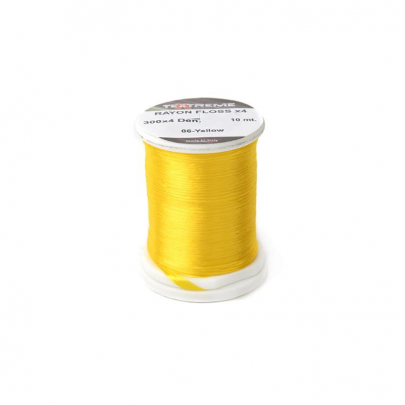 Rayon Floss Yellow in de groep Haken & Terminal Tackle / Vliegvis bindmateriaal / Vliegbindmateriaal / Garen & Chenille bij Sportfiskeprylar.se (TE-RF-06)