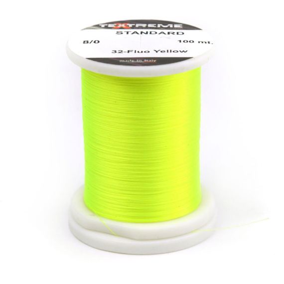 Textreme Tying Thread Standard 8/0 - Fluo Yellow in de groep Haken & Terminal Tackle / Vliegvis bindmateriaal / Vliegbindmateriaal / Binddraad bij Sportfiskeprylar.se (TE-SS8-32)