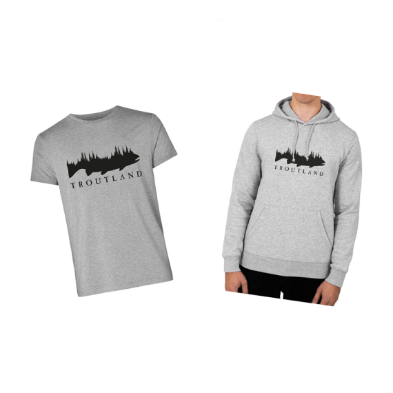 Troutland T-shirt & Hoodie in de groep Kleding & Schoenen / Kleding / Truien bij Sportfiskeprylar.se (TROUTLANDTHSET)