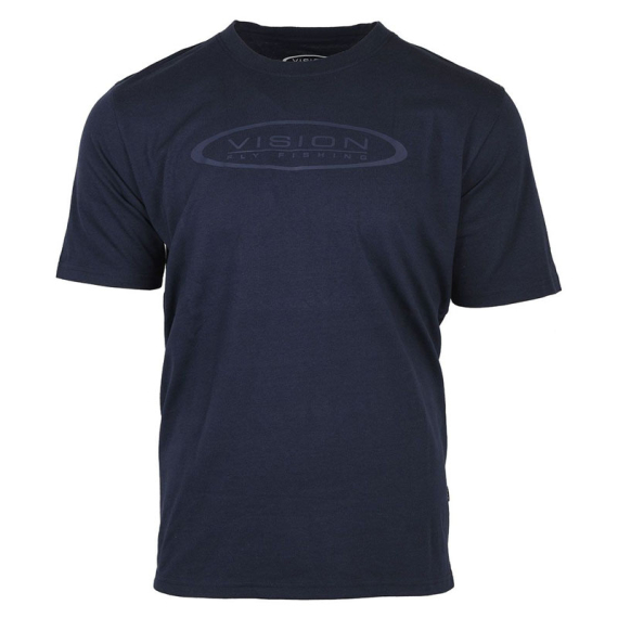 Vision Logo T-shirt Navy Blue in de groep Kleding & Schoenen / Kleding / T-shirts bij Sportfiskeprylar.se (V3051-Sr)