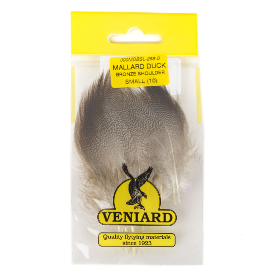 MALLARD DUCK DRAKE BRONZE SHOULDER SEL. SMALL in de groep Haken & Terminal Tackle / Vliegvis bindmateriaal / Vliegbindmateriaal / Veren & Capes / Hackle bij Sportfiskeprylar.se (V5005)