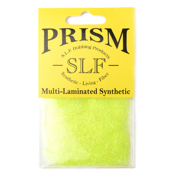 SLF-Prism Dubbing - Fluoro Yellow in de groep Haken & Terminal Tackle / Vliegvis bindmateriaal / Vliegbindmateriaal / Dubbing bij Sportfiskeprylar.se (W-SLFP502)