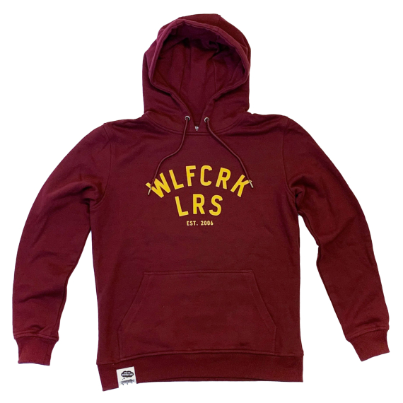 Wolfcreek Lures Logo Hoodie, Burgundy in de groep Kleding & Schoenen / Kleding / Truien / Hoodies bij Sportfiskeprylar.se (WCL-05-HOOD-03-BRGr)