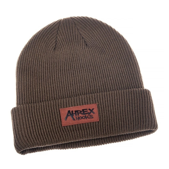 Ahrex Suede Patch Beanie Brown in de groep Kleding & Schoenen / Petten, mutsen en overig / Mutsen & Hoeden bij Sportfiskeprylar.se (abe324)