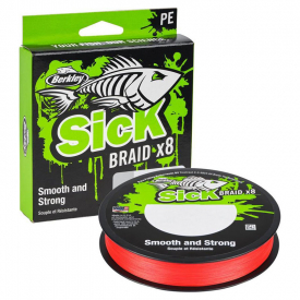 Berkley Sick Braid Red 150m - 0.12mm