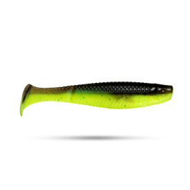 Battle Tail 8,5cm 4pcs - Brown Chartreuse UV