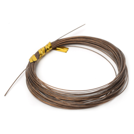 Partridge Bauer Pike Leader Wire 60lb - Brown in de groep Haken & Terminal Tackle / Voor zeevissen en materiaal voor onderlijnen / Onderlijnmateriaal bij Sportfiskeprylar.se (ph-aw49-60-5b)