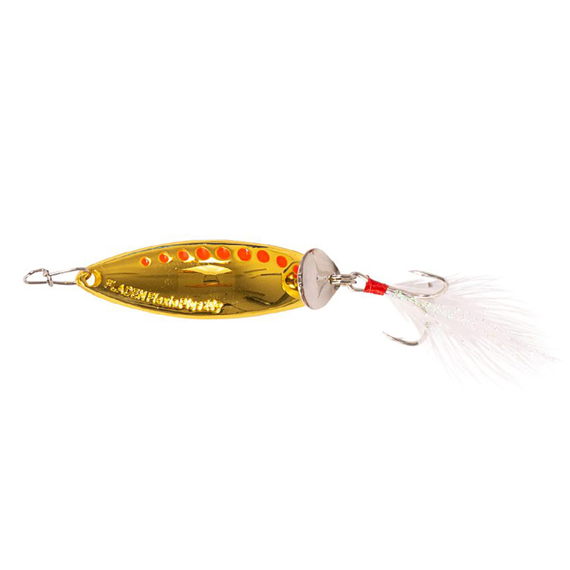 Maxximus Flexio + gold/red dots 10-30g - Spoons - Fladen Fishing