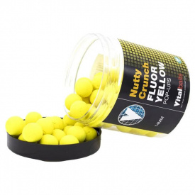 Vital Baits Pop-ups Nutty Crunch Fluor Yellow 80g