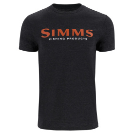 Simms Logo T-Shirt Dark Gunmetal Heather