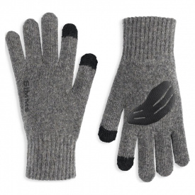 Simms Wool Full Finger Glove Steel