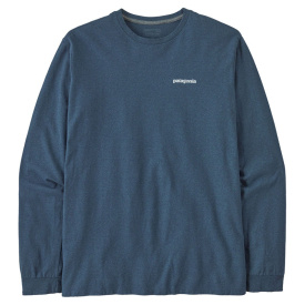 Patagonia M's L/S P-6 Logo Responsibili-Tee Utility Blue