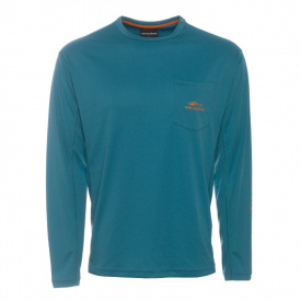 Grundéns Fish Head Long Sleeve Shirt, Tidal Blue