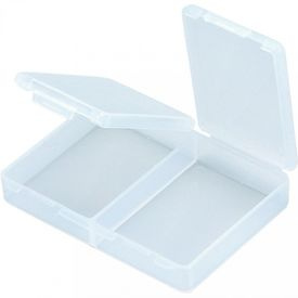 Meiho Accessories Box, 94x71x19 - 2 Comp - Clear