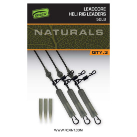 Fox Naturals Leadcore Heli Rig Leaders