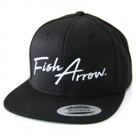 Fish Arrow FA Flat Cap Black