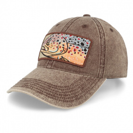 Skillfish Big Trout Patch 382 Snow Washed Brown Dad Cap