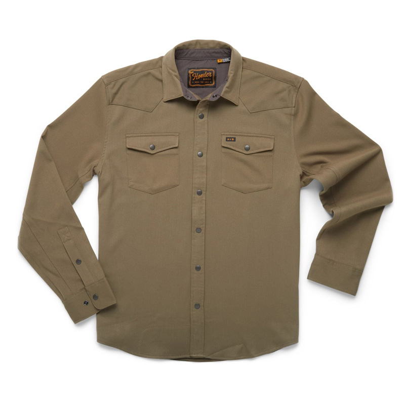 Howler Stockman Stretch Snapshirt Mountain Green